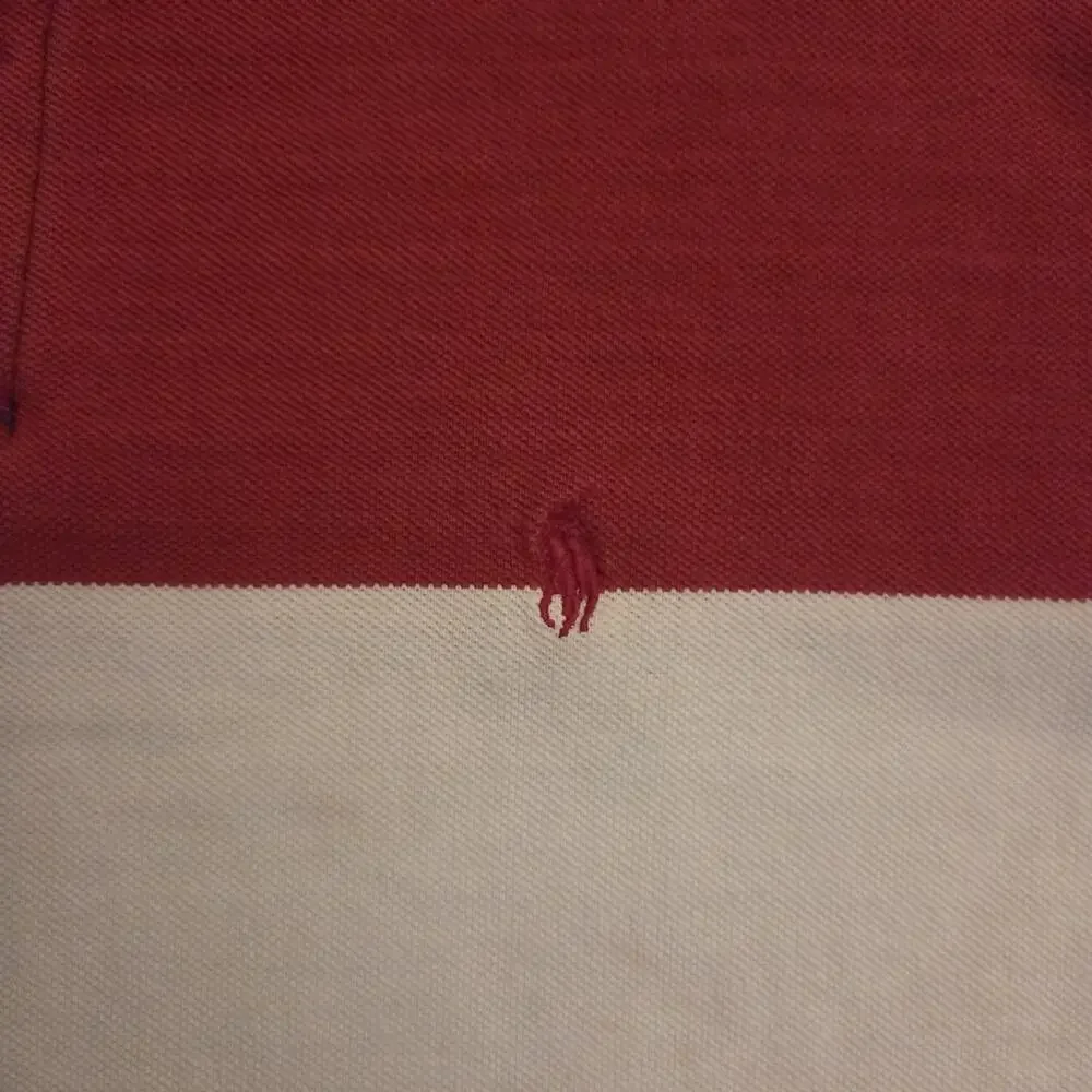 VINTAGE Polo Ralph Lauren Shirt Men 2XL Blue White Red READ 90s Y2K